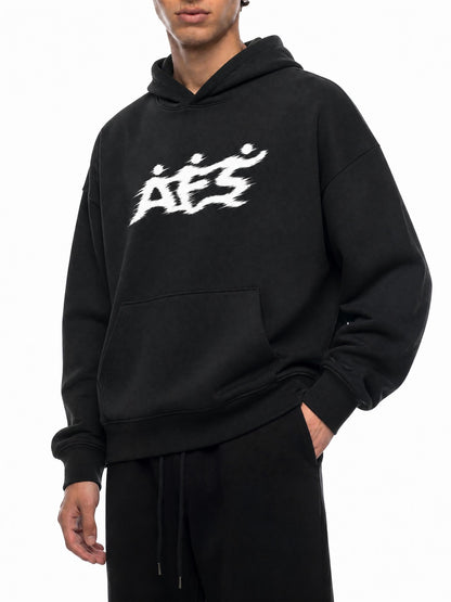 AFS "1" Hoodie in heavyweight cotton with movement logo at chest