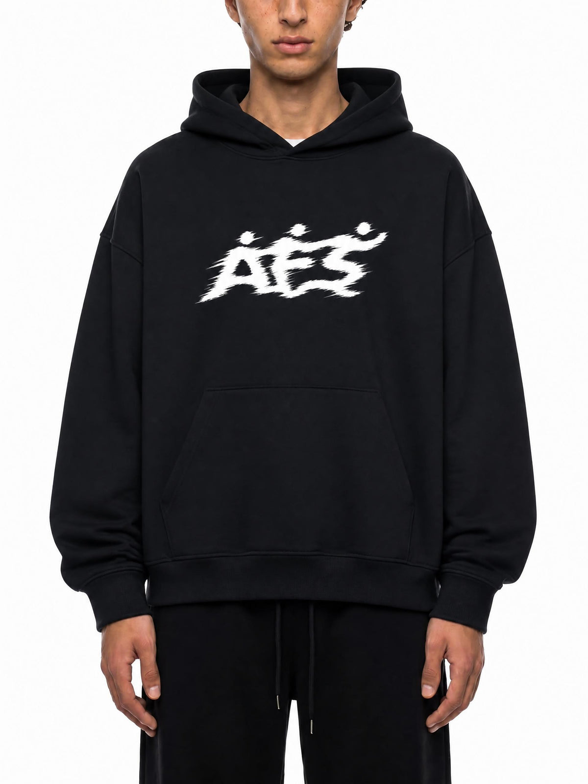 AFS "1" Hoodie in heavyweight cotton with movement logo at chest