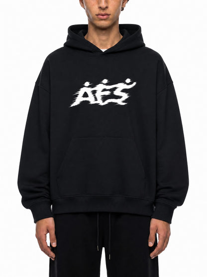 AFS "1" Hoodie in heavyweight cotton with movement logo at chest